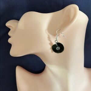 Rhinestone centre earrings